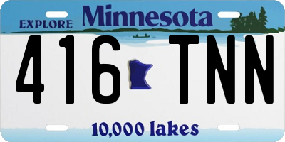 MN license plate 416TNN