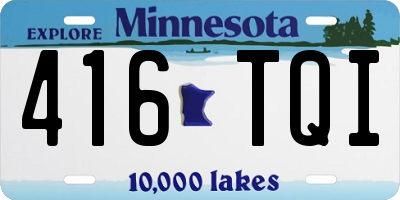 MN license plate 416TQI