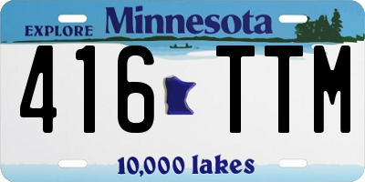 MN license plate 416TTM