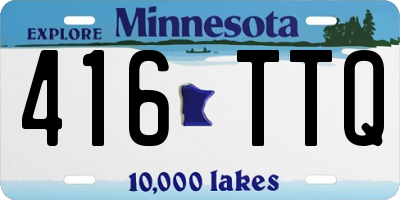 MN license plate 416TTQ
