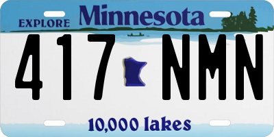 MN license plate 417NMN