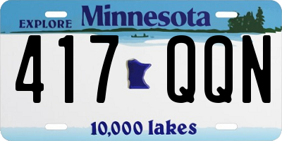 MN license plate 417QQN