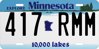 MN license plate 417RMM