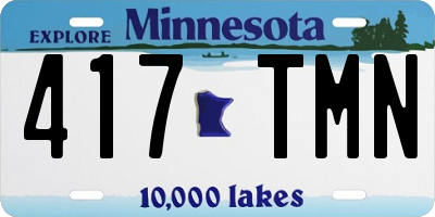 MN license plate 417TMN