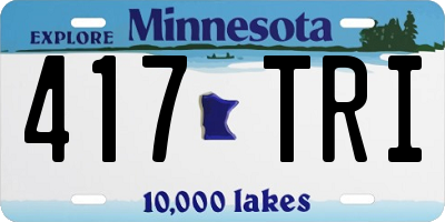 MN license plate 417TRI