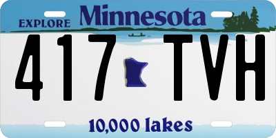 MN license plate 417TVH