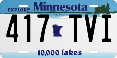 MN license plate 417TVI