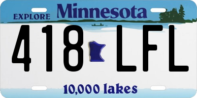 MN license plate 418LFL