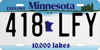 MN license plate 418LFY