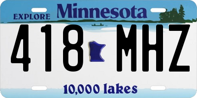 MN license plate 418MHZ