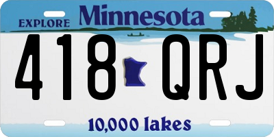 MN license plate 418QRJ