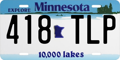 MN license plate 418TLP