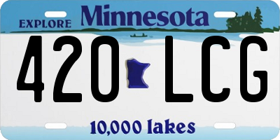 MN license plate 420LCG
