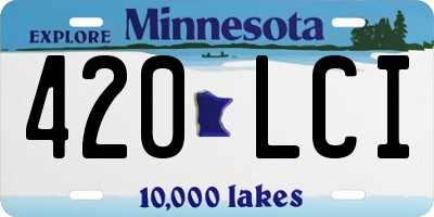 MN license plate 420LCI
