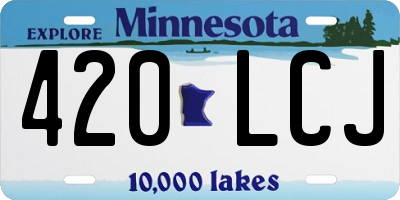 MN license plate 420LCJ