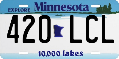 MN license plate 420LCL
