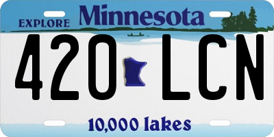MN license plate 420LCN