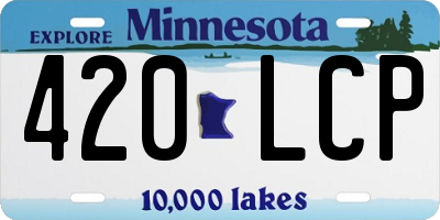 MN license plate 420LCP