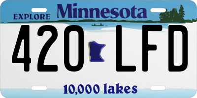 MN license plate 420LFD