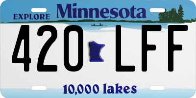 MN license plate 420LFF