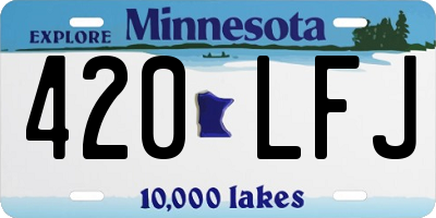 MN license plate 420LFJ