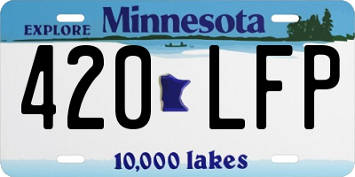 MN license plate 420LFP