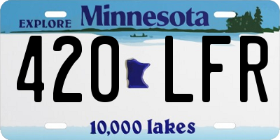 MN license plate 420LFR
