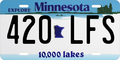 MN license plate 420LFS
