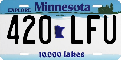 MN license plate 420LFU