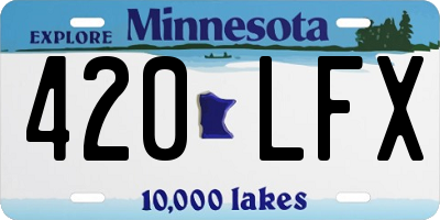 MN license plate 420LFX
