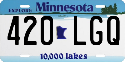 MN license plate 420LGQ