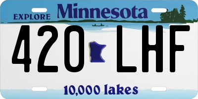 MN license plate 420LHF