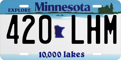 MN license plate 420LHM