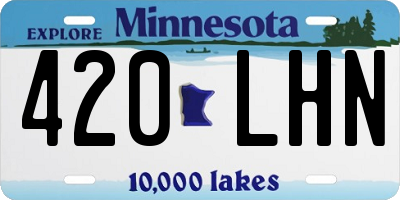 MN license plate 420LHN