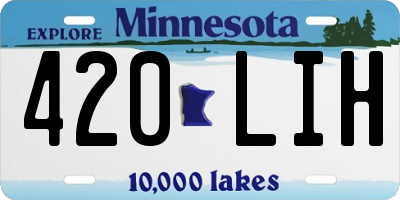 MN license plate 420LIH
