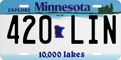 MN license plate 420LIN