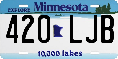 MN license plate 420LJB