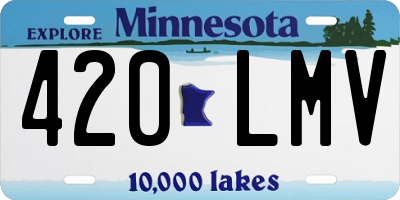 MN license plate 420LMV