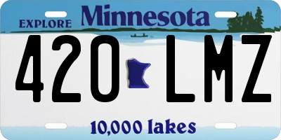 MN license plate 420LMZ