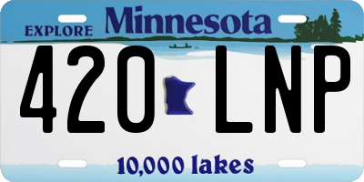 MN license plate 420LNP