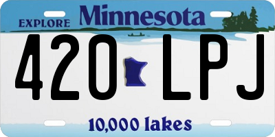 MN license plate 420LPJ