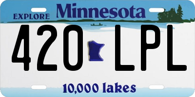 MN license plate 420LPL