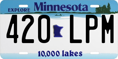 MN license plate 420LPM