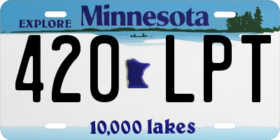 MN license plate 420LPT