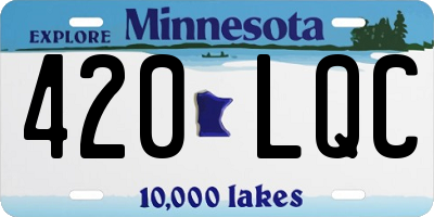 MN license plate 420LQC