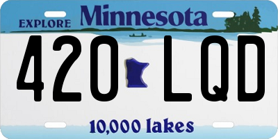 MN license plate 420LQD