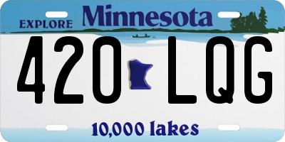 MN license plate 420LQG