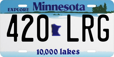 MN license plate 420LRG