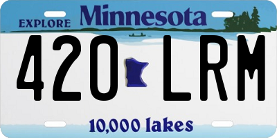 MN license plate 420LRM