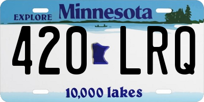 MN license plate 420LRQ